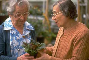 ladies with flower