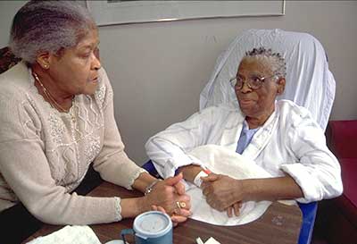 woman in hospital