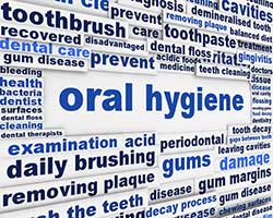 oral hygiene word cloud