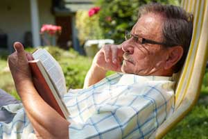 man reading